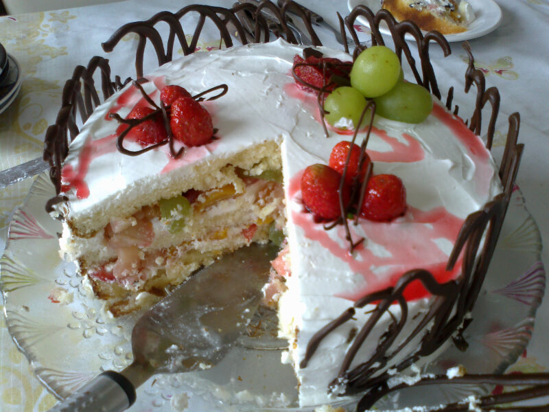 MaisReceitas - Bolo de salada de frutas